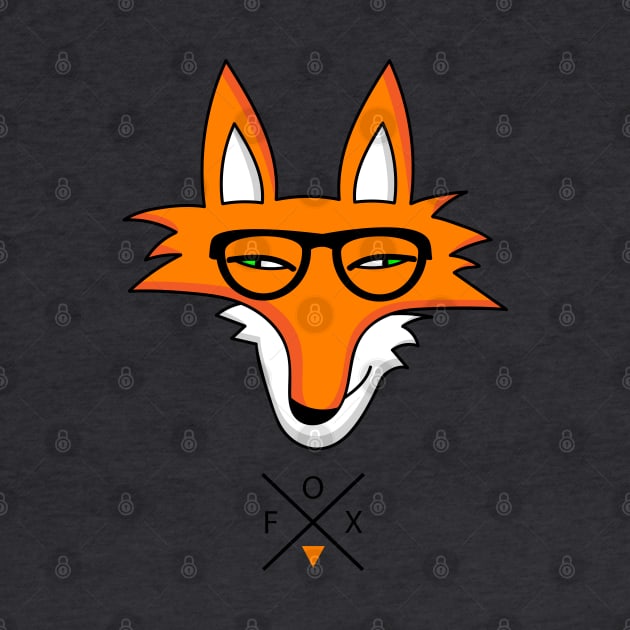 Fox hipster by spontania